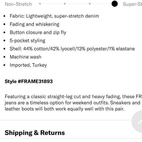 FRAME dark wash Le Sylvie jeans size 28 - Picture 11 of 11